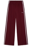 Tala Striped Straight-leg Jersey Sweatpants Dark Red
