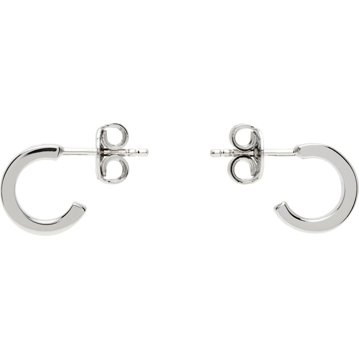 Photo: MM6 Maison Margiela Numeric Minimal Signature Hoop Earrings