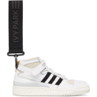 adidas x IVY PARK White and Beige Forum Mid Sneakers