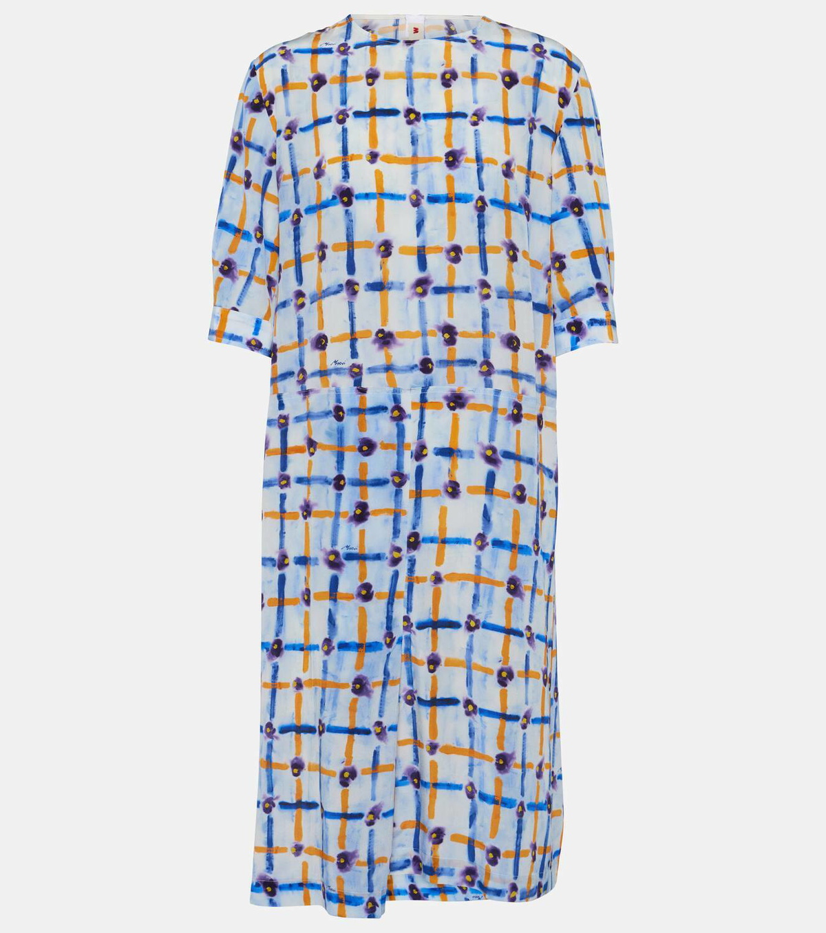 【MARNI】 Printed silk midi dress Marni Printed silk midi dress Marni