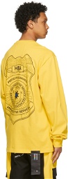 Hood by Air Yellow Veteran Badge Long Sleeve T-Shirt