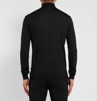 Hugo Boss - Virgin Wool and Silk-Blend Rollneck Sweater - Men - Black