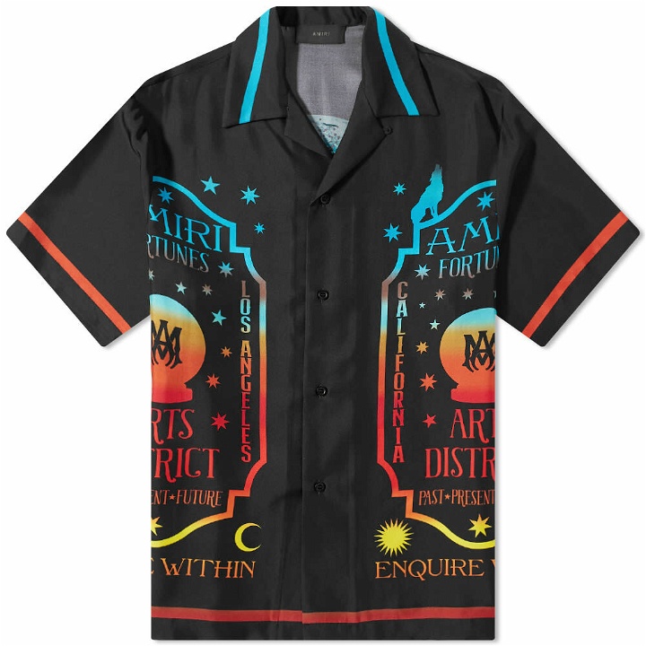 Photo: AMIRI Men's Fortune Bowling Shirt in Black