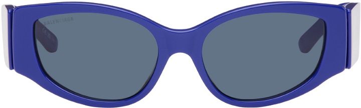 Photo: Balenciaga Blue Cat-Eye Sunglasses