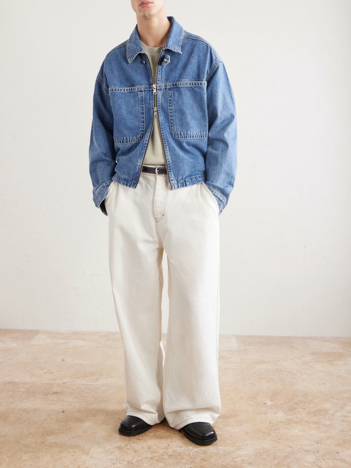AGOLDE - Croydon Panelled Denim Jacket - Blue