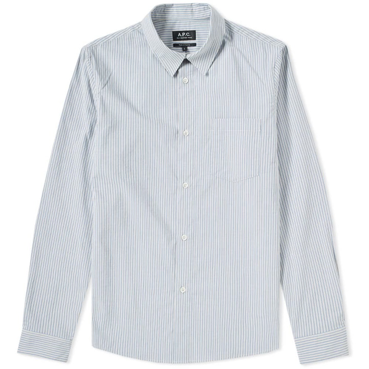 Photo: A.P.C. Franklin Shirt Blue