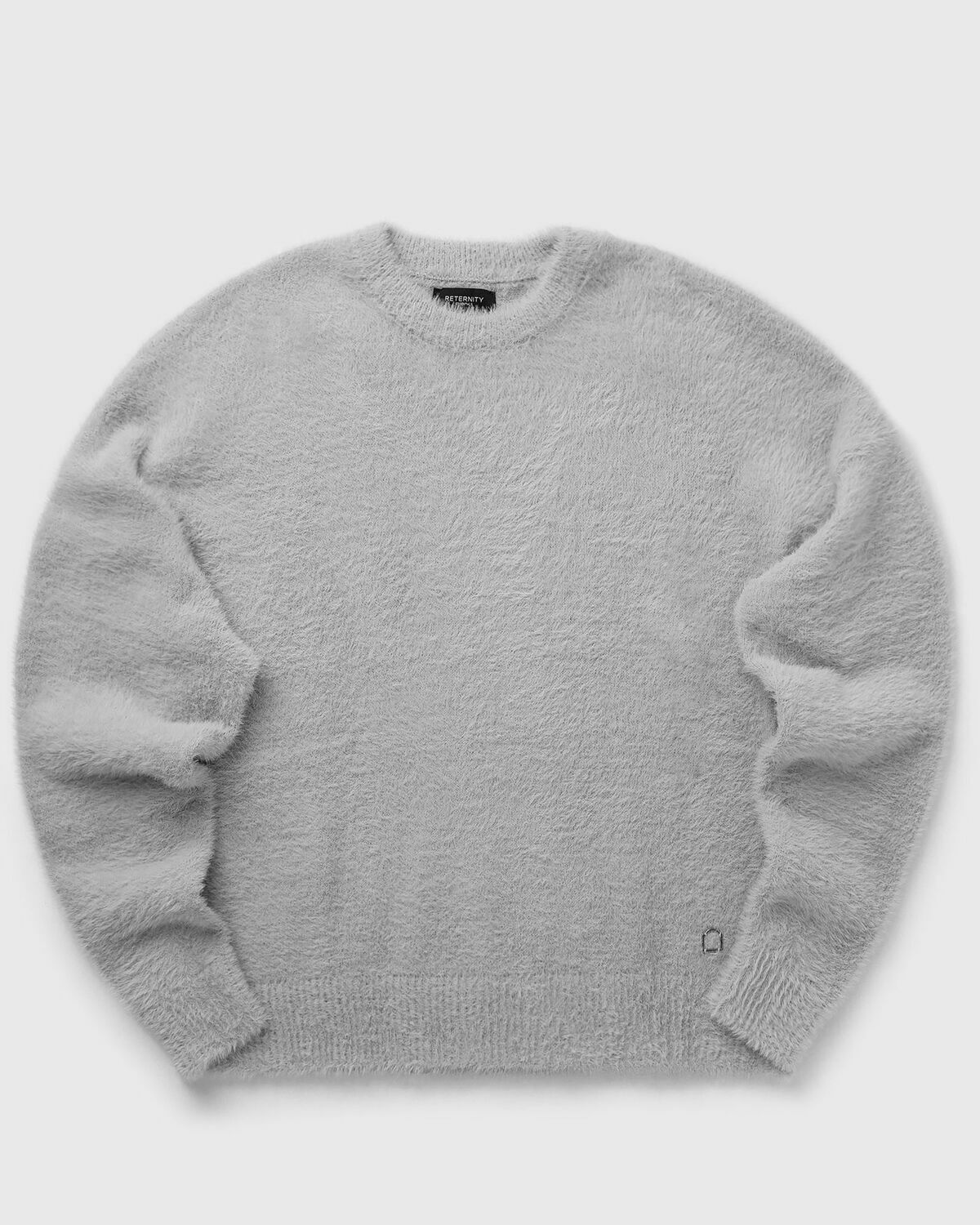 Reternity ESSENTIAL FURRY KNIT SWEATER Grey Mens Pullover