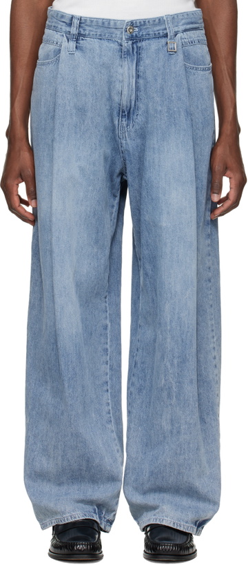 Photo: WOOYOUNGMI Blue Lightweight Denim Jeans