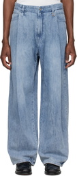 WOOYOUNGMI Blue Lightweight Denim Jeans