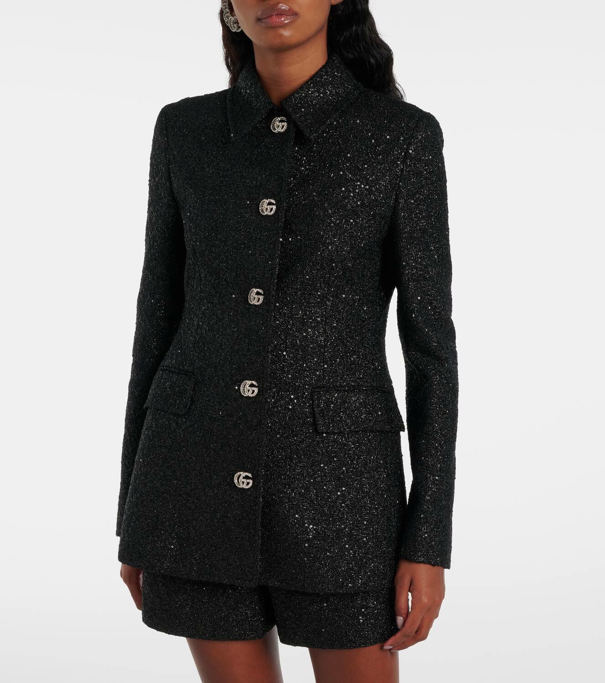 Gucci★素敵！Tweed Jacket with Pearl Buttons Tweed jacket in ivory | GUCCI® US