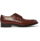 Paul Smith - Ernest Cap-Toe Polished-Leather Derby Shoes - Men - Brown