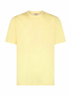 MC2 Saint Barth Man Yellow Linen Jersey T-shirt Ecstasea With Pocket