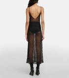 Dodo Bar Or Corin metallic-effect midi dress