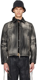 EYTYS SSENSE Exclusive Black Flux Leather Jacket