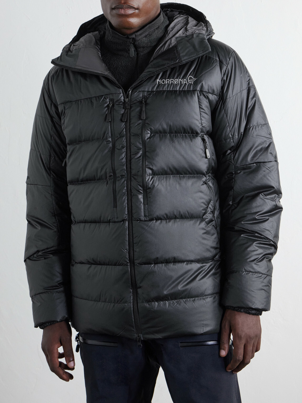 Norrøna - Trollveggen Hooded Quilted Shell Down Jacket - Black