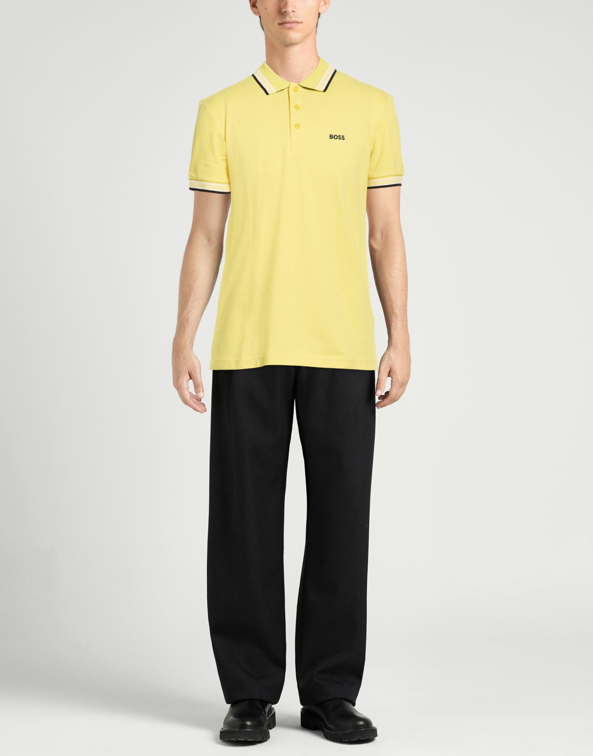 Boss Mens Polo shirt in Yellow