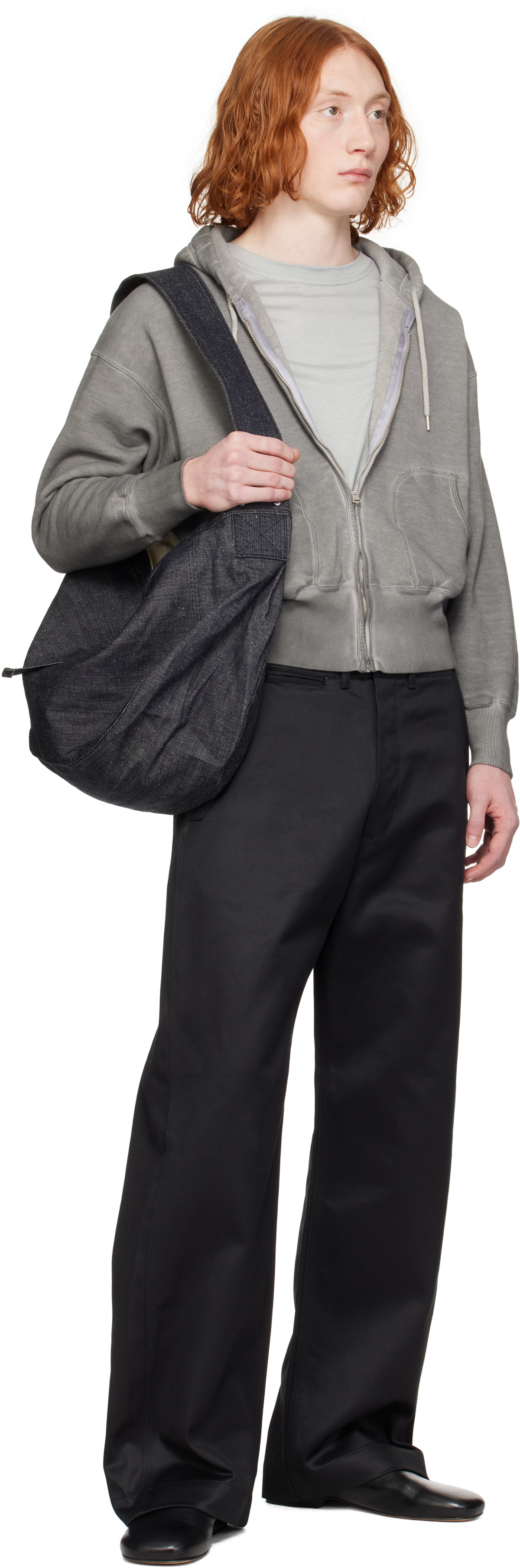 Taiga Takahashi Blue Lot. 004 Newsboy Bag