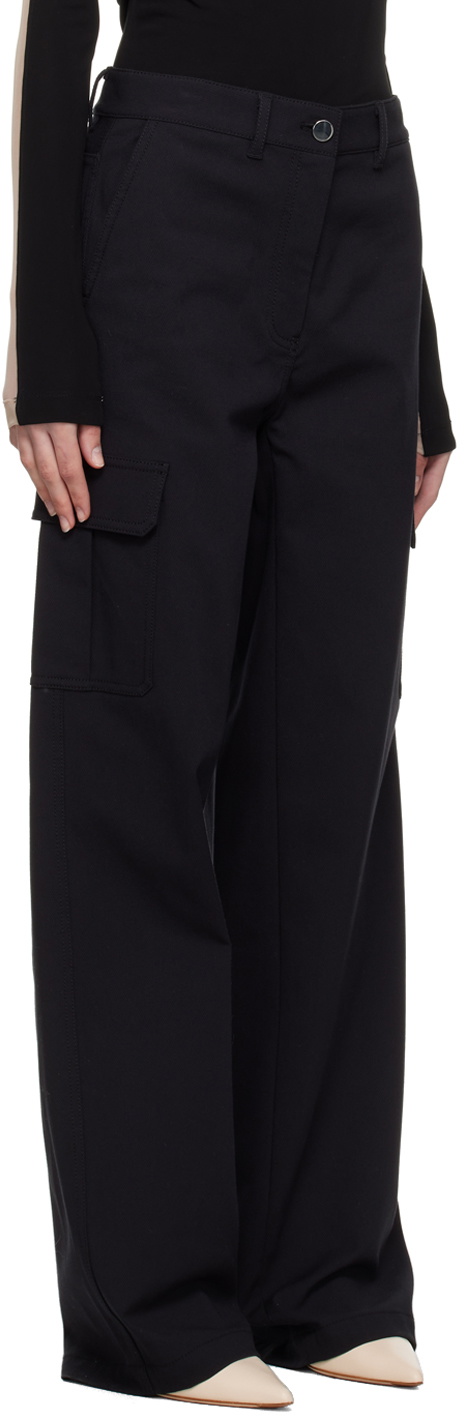 Theory Black Wide-Leg Trousers
