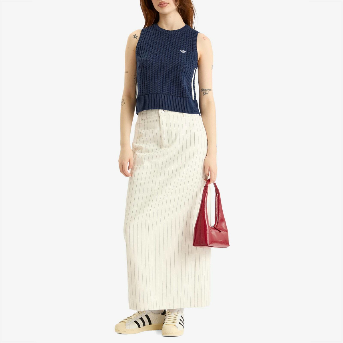 Adidas Women's Knitted Vest in Night Indigo