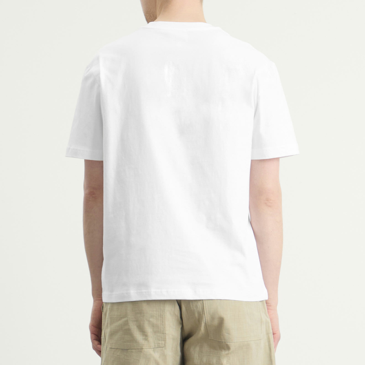 A.P.C. Men's Olive Oil T-Shirt in White
