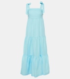 Heidi Klein Nungwi Beach tiered linen maxi dress