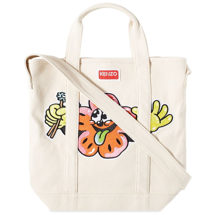 Photo: Kenzo Paris Men's Tote Bag in Heavy Cotton Canvas