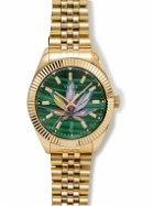 Timex - Jacquie Aiche Legacy High Life Gold-Tone Crystal Watch
