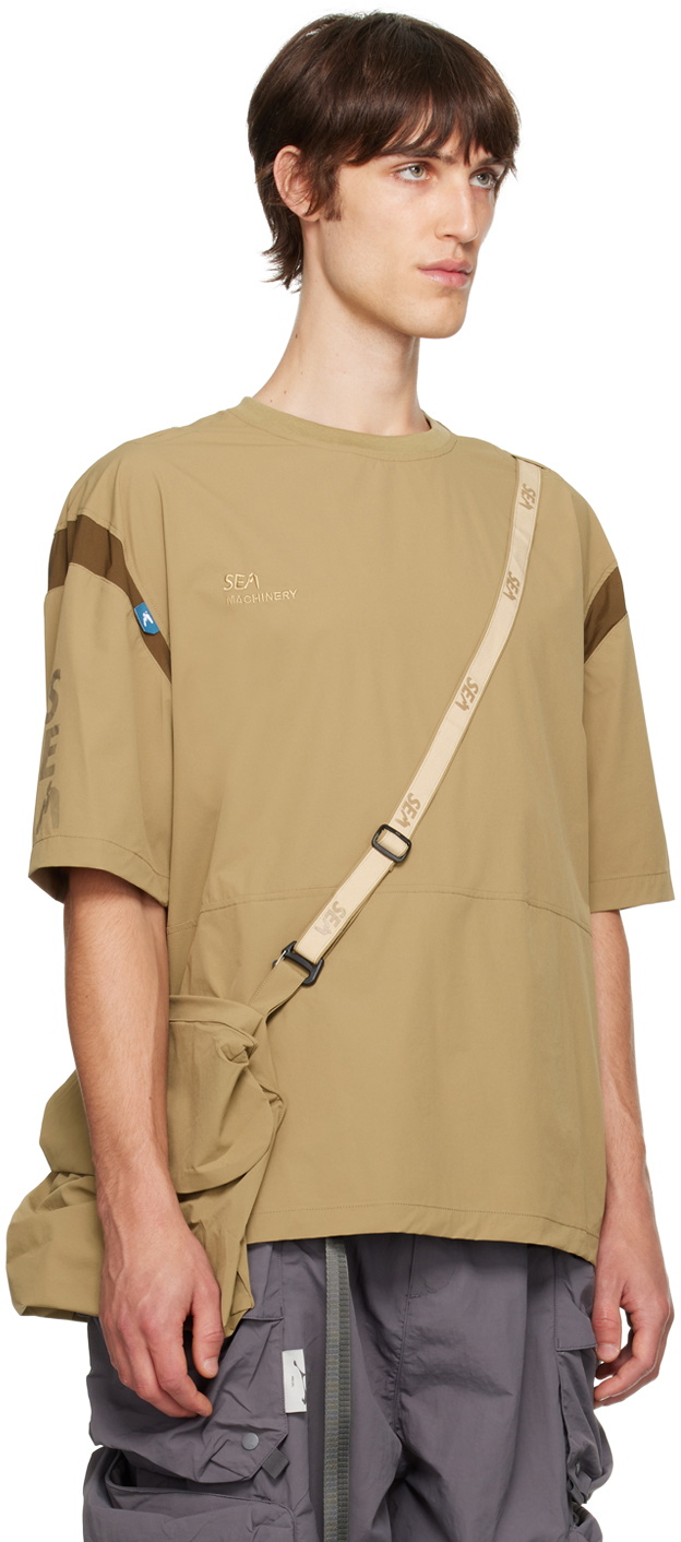 Archival Reinvent Beige WIND AND SEA Edition Curve Bag & T-shirt Set