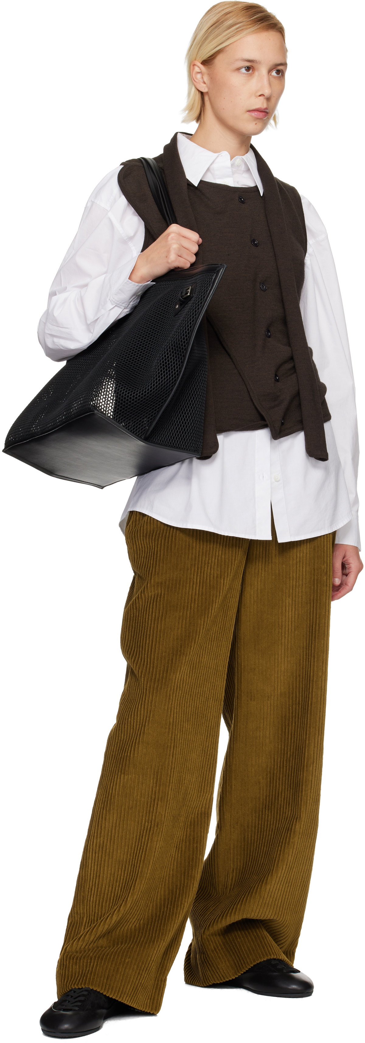 Proenza Schouler Black Days Carryall Mesh Tote