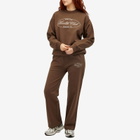 Sporty & Rich Women's Oval Health Crewneck in Chocolate Cream