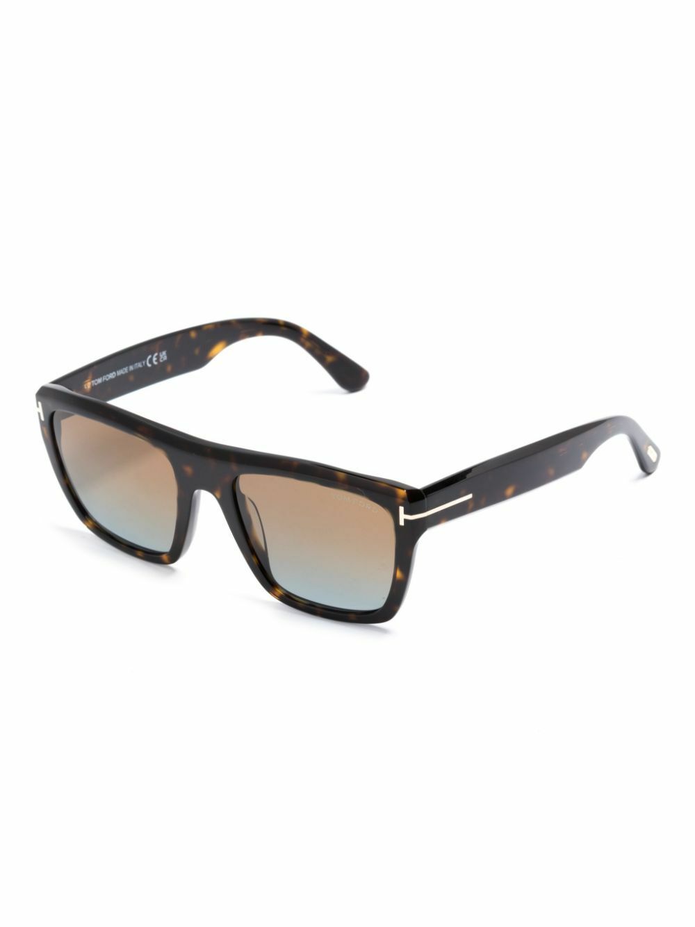 TOM FORD Eyewear Brown Alberto Square-Frame Sunglasses