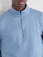 Lululemon - Slim-Fit Stretch Recycled-Jersey Half-Zip Top - Blue