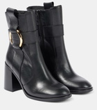 See By Chloé Zelda 90 leather ankle boots