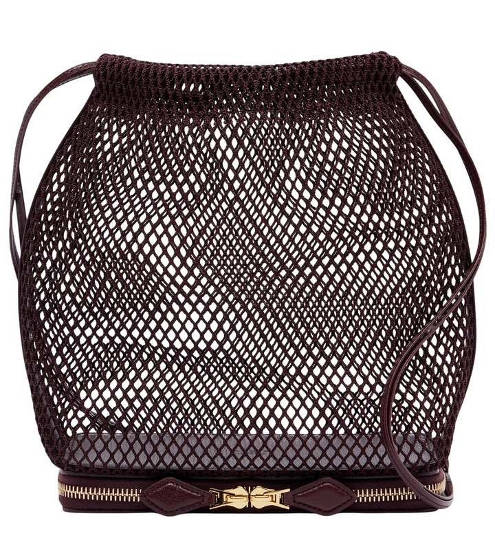 Photo: Alaïa Le Pochon fishnet bucket bag