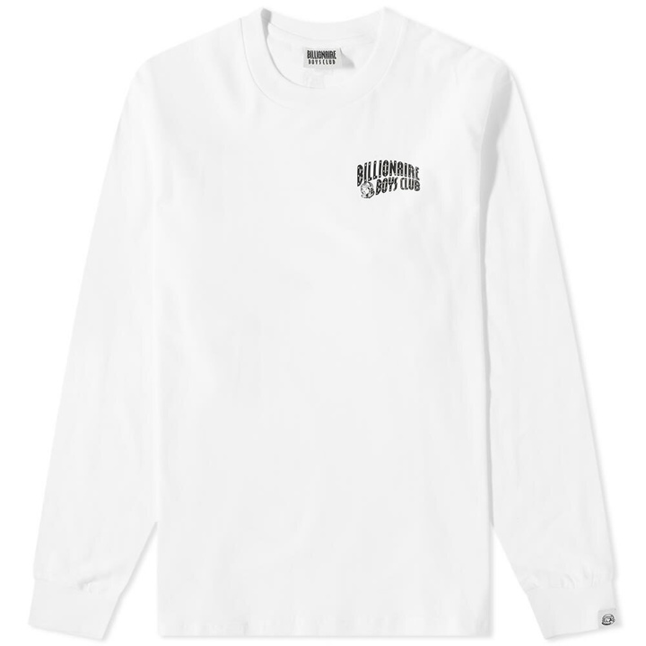Photo: Billionaire Boys Club Men's Long Sleeve Arch Logo T-Shirt in White
