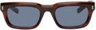 Gucci Brown Rectangular Frame Sunglasses