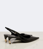 Gucci Eva leather slingback pumps
