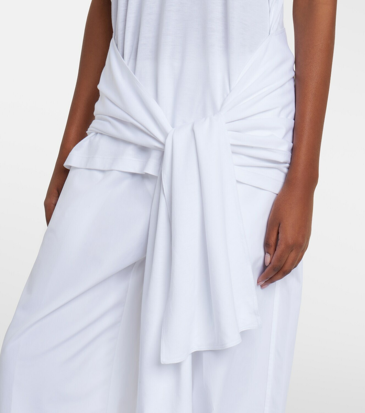 Toteme Tie-waist jersey top