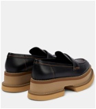 Clergerie - Banel leather platform loafers