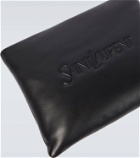 Saint Laurent Logo leather toiletry bag