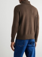 Stòffa - Slim-Fit Ribbed Cashmere Rollneck Sweater - Brown