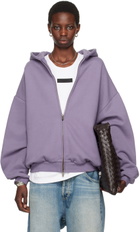 Fear of God ESSENTIALS Purple Full-Zip Hoodie