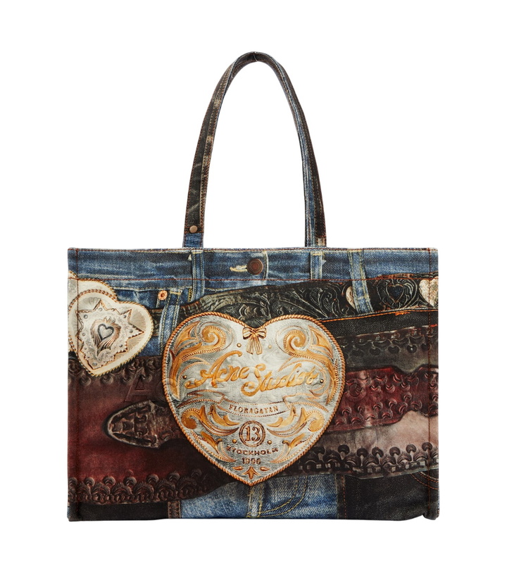 Photo: Acne Studios Logo trompe l'œil canvas tote bag