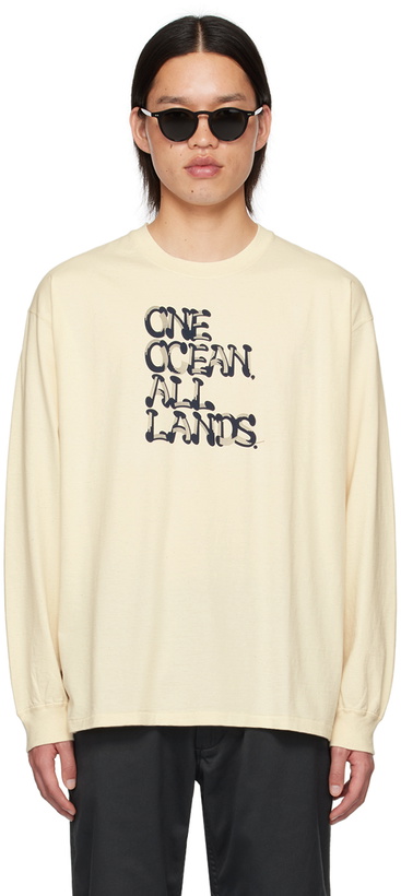 Photo: nanamica Beige 'OOAL' Long Sleeve T-Shirt