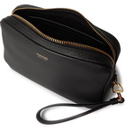 TOM FORD - Full-Grain Leather Wash Bag - Black