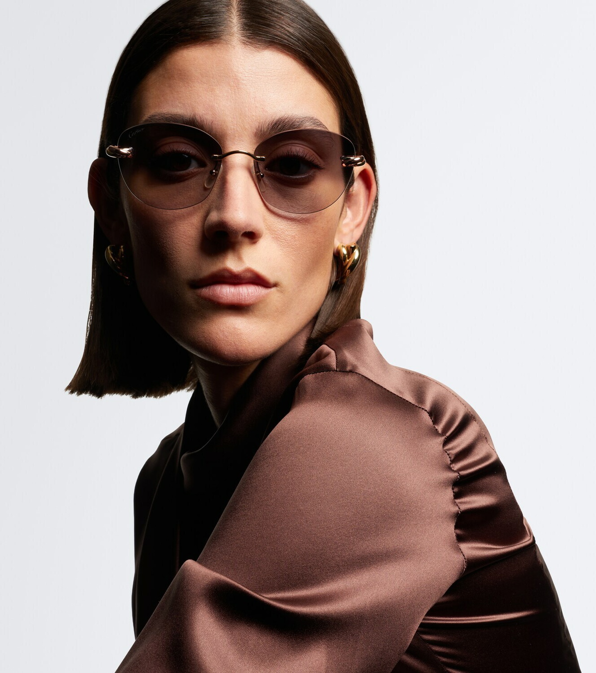 Cartier Eyewear Collection Trinity De Cartier round sunglasses