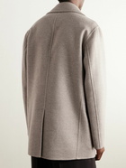 UMIT BENAN B - Wool and Cashmere-Blend Peacoat - Neutrals