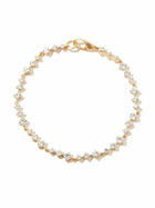 Lizzie Mandler Fine Jewelry 18K Yellow Gold Wave Éclat Diamond Tennis Bracelet