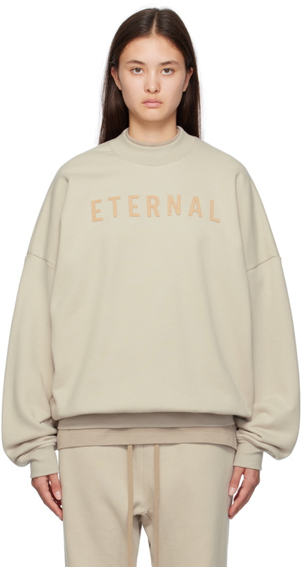 Photo: Fear of God Taupe Eternal Sweatshirt