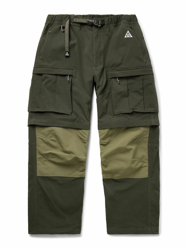 Photo: Nike - ACG Smith Summit Straight-Leg Convertible Nylon-Blend and CORDURA® Cargo Trousers - Green